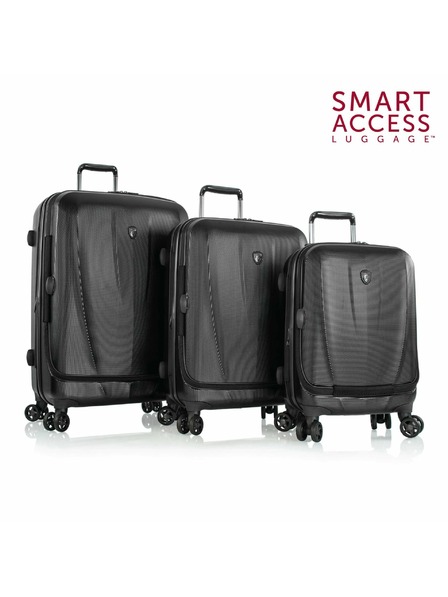 Heys Heys Vantage Smart Luggage utazóbőrönd szett S,M,L Black – 3 bőrönds szett