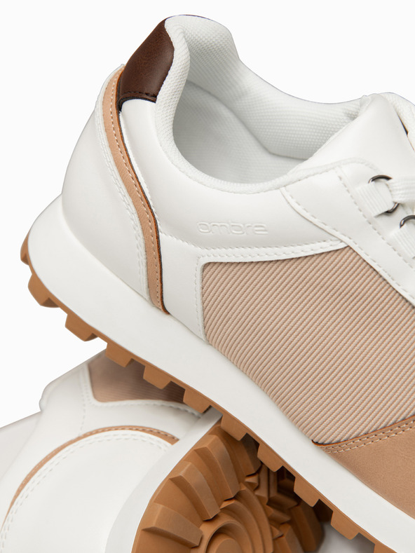Ombre Clothing Cipő OM-FOSL-0243 - fehér/homokszínű Ombre Clothing