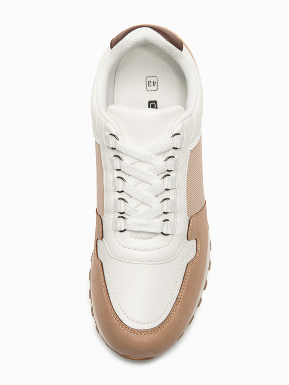 Ombre Clothing Cipő OM-FOSL-0243 - fehér/homokszínű Ombre Clothing