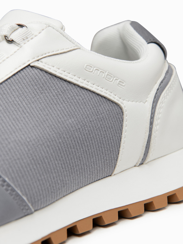 Ombre Clothing Cipő OM-FOSL-0243 - fehér/világosszürke Ombre Clothing