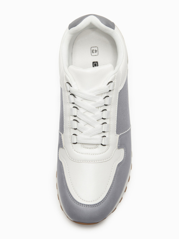 Ombre Clothing Cipő OM-FOSL-0243 - fehér/világosszürke Ombre Clothing