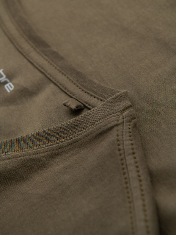 Ombre Clothing Férfi pamut BASIC póló V-nyakkivágással - fekete/tengerészkék/sötét olívazöld V7 OM-TSBS-0281 Ombre Clothing