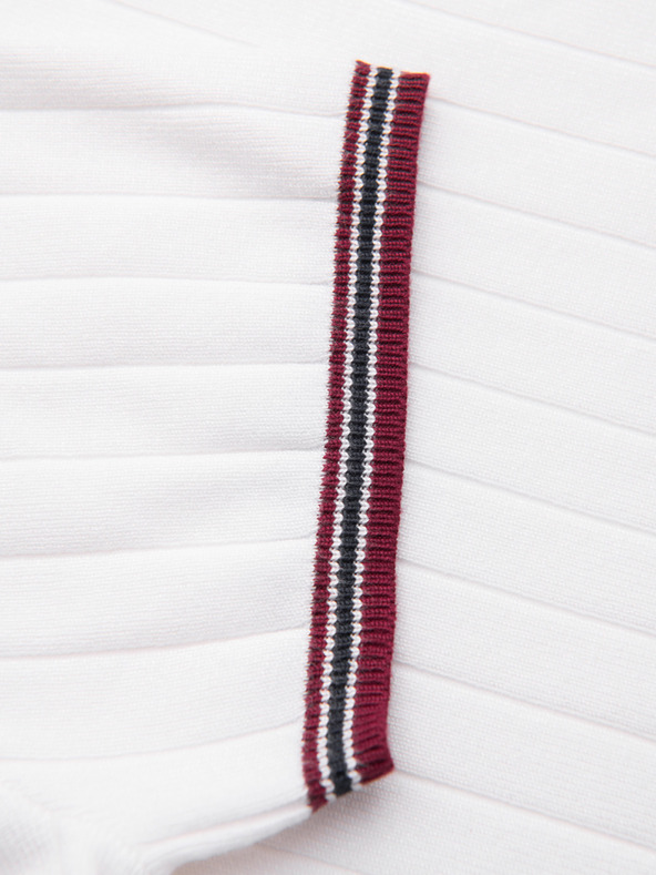 Ombre Clothing Férfi viszkóz pólö V nyakkivágással - fehér V1 OM-TSCT-0266 Ombre Clothing