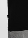 Ombre Clothing Férfi pólö V nyakkivágással és elasztánnal - fekete V3 S2040 Ombre Clothing