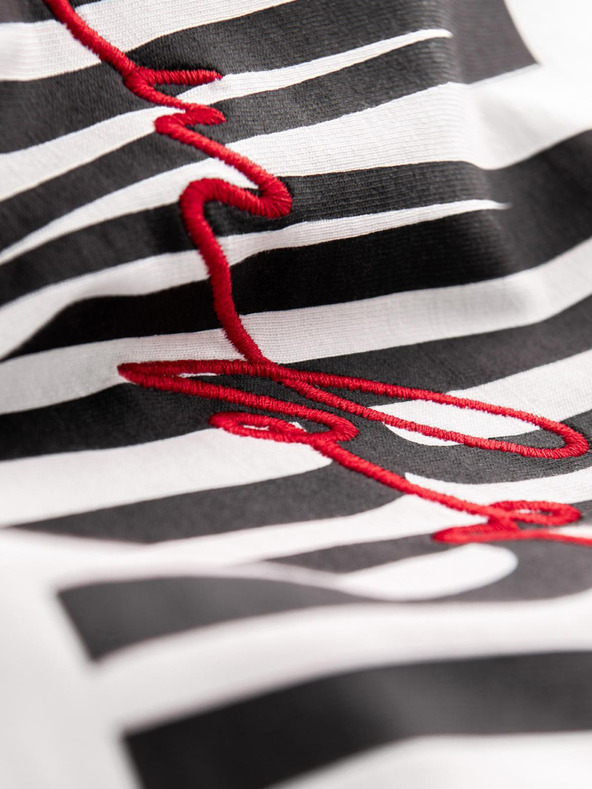 Ombre Clothing Férfi pamut pólö kettős logóval - fehér V1 S2041 Ombre Clothing