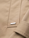 Ombre Clothing Elegáns férfi kétsorú kabát SLIM FIT övvel - bézs V1 OM-COLC-0146 Ombre Clothing