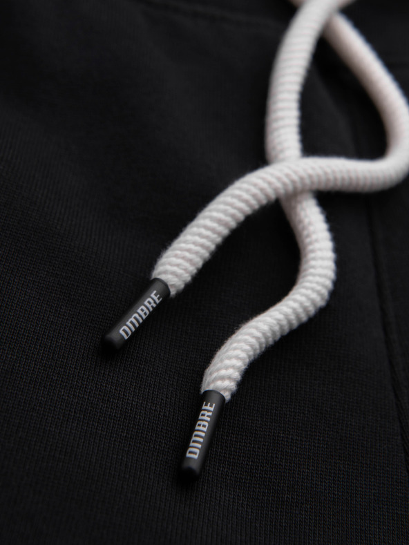 Ombre Clothing Férfi pamut BASIC melegítő nadrág varrás nélkül - fekete V5 OM-PABS-0304 Ombre Clothing