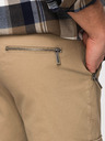 Ombre Clothing Férfi nadrág egyenes szárral és zipzáras zsebekkal - khaki V3 P1517 Ombre Clothing
