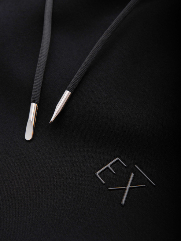 Ombre Clothing Férfi melegítő egyenes szárral sima kötésből - fekete V1 OM-PSBC-0221 Ombre Clothing