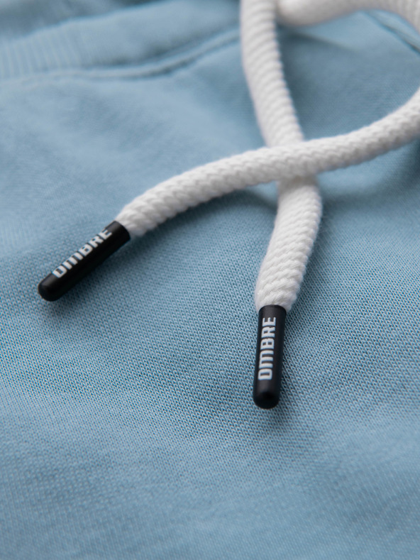 Ombre Clothing Férfi BASIC melegítő bordázott szárral - kék V7 OM-PABS-0305 Ombre Clothing