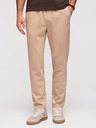 Ombre Clothing Férfi melegítő egyenes szárral sima kötésből - bézs V3 OM-PSBC-0221 Ombre Clothing