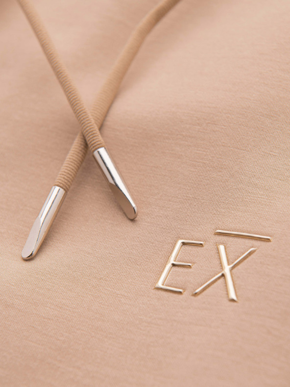 Ombre Clothing Férfi melegítő egyenes szárral sima kötésből - bézs V3 OM-PSBC-0221 Ombre Clothing