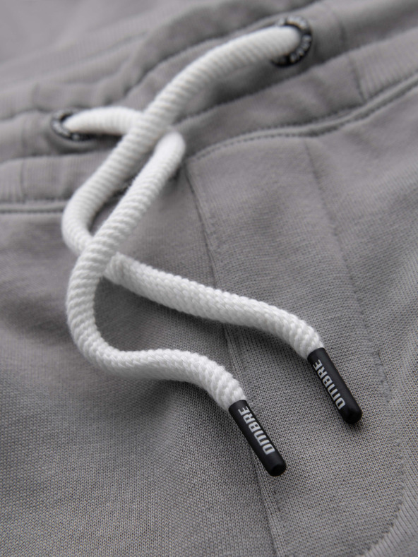 Ombre Clothing Férfi BASIC melegítő bordázott szárral - szürke V8 OM-PABS-0305 Ombre Clothing