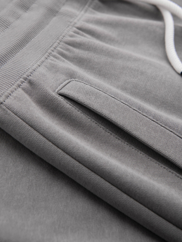 Ombre Clothing Férfi pamut BASIC melegítő nem bélelt szárral - szürke V8 OM-PABS-0304 Ombre Clothing