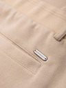 Ombre Clothing Férfi lezser nadrág CARROT FIT jacquard kötésből - bézs V2 OM-PACP-0292 Ombre Clothing