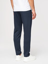 Ombre Clothing Férfi melegítő egyenes szárral sima kötésből - sötétkék V4 OM-PSBC-0221 Ombre Clothing