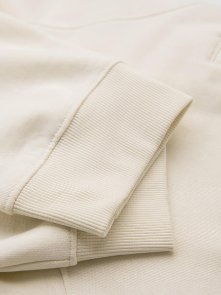 Ombre Clothing Férfi BASIC melegítő bordázott szárral - krém V11 OM-PABS-0305 Ombre Clothing