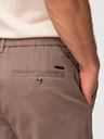 Ombre Clothing Férfi chino nadrág REGULAR FIT - barna V1 OM-PACP-0293 Ombre Clothing