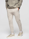 Ombre Clothing Férfi BASIC jogger melegítő bordázott szárral - világos bézs V1 OM-PABS-0305 Ombre Clothing