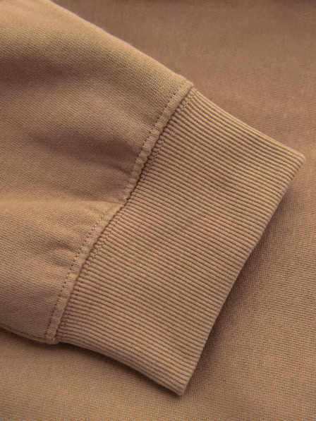 Ombre Clothing Férfi BASIC jogger melegítő bordázott szárral - barna V2 OM-PABS-0305 Ombre Clothing