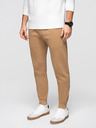 Ombre Clothing Férfi BASIC jogger melegítő bordázott szárral - barna V2 OM-PABS-0305 Ombre Clothing