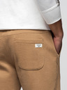 Ombre Clothing Férfi BASIC jogger melegítő bordázott szárral - barna V2 OM-PABS-0305 Ombre Clothing
