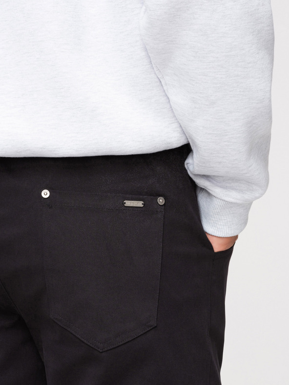 Ombre Clothing Férfi cargo nadrág egyenes szárral és húzható szegéllyel - fekete V4 P1516 Ombre Clothing