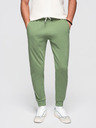 Ombre Clothing Férfi BASIC jogger melegítő bordázott szárral - zöld V3 OM-PABS-0305 Ombre Clothing