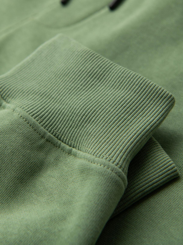 Ombre Clothing Férfi BASIC jogger melegítő bordázott szárral - zöld V3 OM-PABS-0305 Ombre Clothing