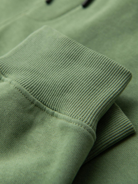 Ombre Clothing Férfi BASIC jogger melegítő bordázott szárral - zöld V3 OM-PABS-0305 Ombre Clothing