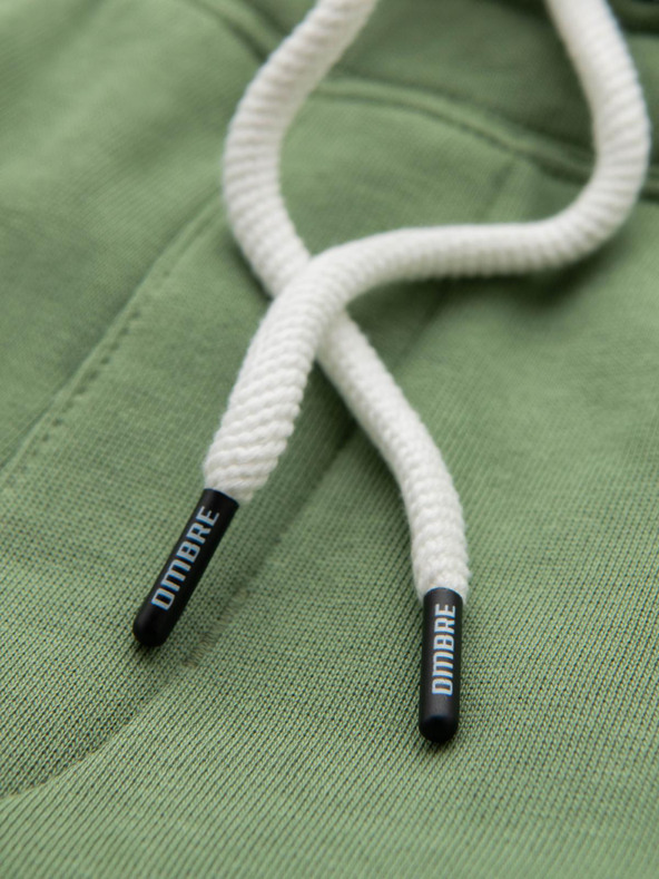 Ombre Clothing Férfi BASIC jogger melegítő bordázott szárral - zöld V3 OM-PABS-0305 Ombre Clothing