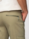 Ombre Clothing Férfi cargo nadrág egyenes lábszárral és cipzáros zsebekkel - oliva szín V2 P1517 Ombre Clothing