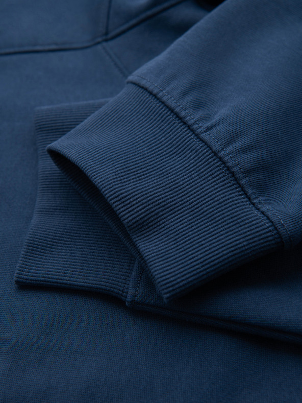 Ombre Clothing Férfi melegítő BASIC jogger bordázott lábszárral - sötétkék V4 OM-PABS-0305 Ombre Clothing