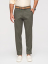 Ombre Clothing Férfi chino nadrág REGULAR FIT - khaki V3 OM-PACP-0293 Ombre Clothing