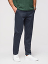 Ombre Clothing Férfi szilárd chino nadrág REGULAR FIT - sötétkék V4 OM-PACP-0293 Ombre Clothing