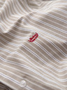 Ombre Clothing Férfi pamut ing REGULAR FIT finom csíkokkal - beige V1 K703 Ombre Clothing