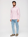 Ombre Clothing Férfi pasztell pamut oxford ing - világos rózsaszín V1 K705 Ombre Clothing