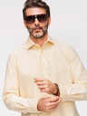Ombre Clothing Pasztell pamut férfi oxford ing - világos sárga V3 K705 Ombre Clothing