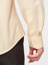 Ombre Clothing Pasztell pamut férfi oxford ing - világos sárga V3 K705 Ombre Clothing