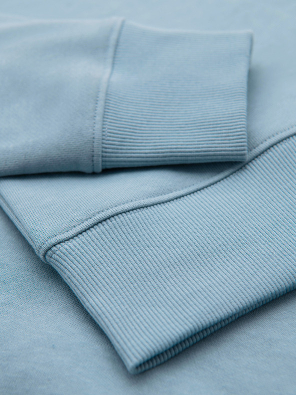 Ombre Clothing Férfi BASIC pulóver kerek nyakkivágással - kék Ombre Clothing