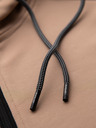 Ombre Clothing Férfi kapucnis pulóver gomb nélkül és szegélyezéssel - bézs V4 B1717 Ombre Clothing