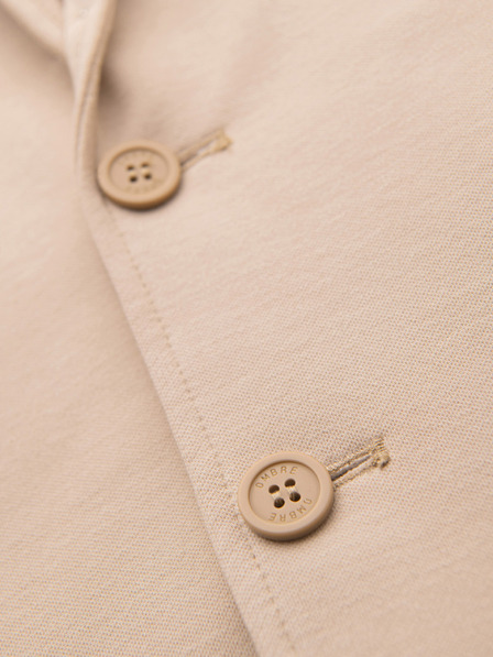 Ombre Clothing Férfi kötött slim fit kabát finom szerkezettel - bézs V5 M165 Ombre Clothing