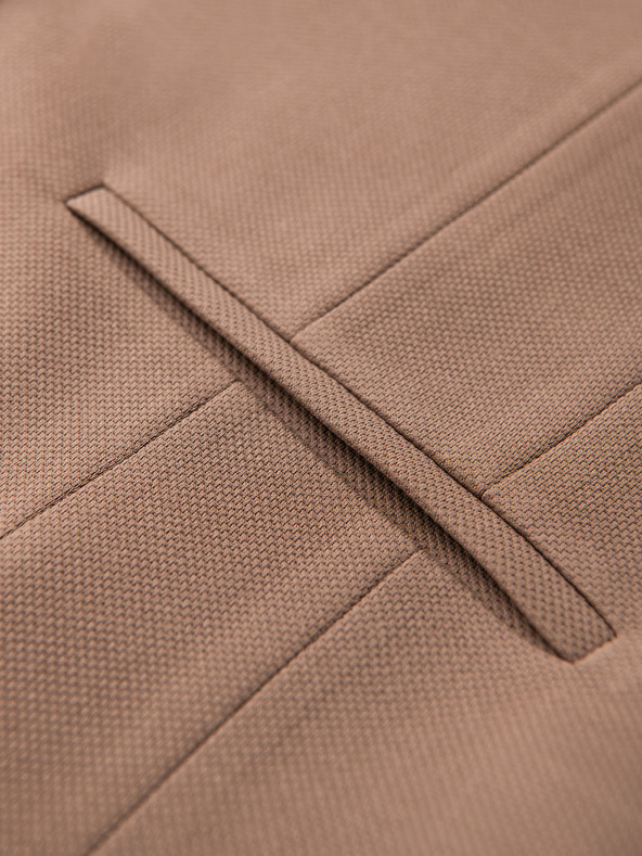 Ombre Clothing Férfi elegáns mellény revérrel - barna V1 V66 Ombre Clothing