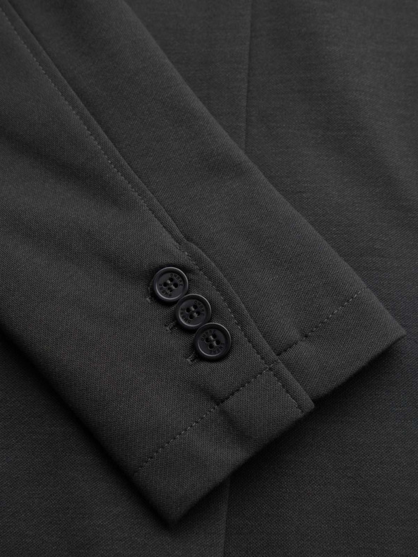 Ombre Clothing Férfi kötött szűk szabású kabát finom szerkezettel - grafit V1 M165 Ombre Clothing