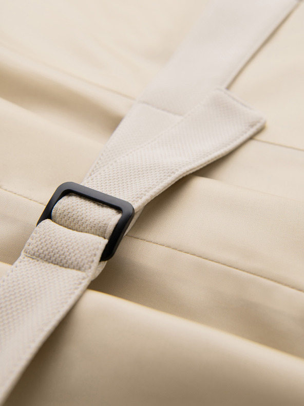 Ombre Clothing Elegáns férfi mellény revérrel - bézs V2 V66 Ombre Clothing