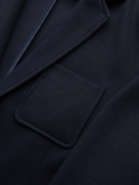 Ombre Clothing Férfi kötött slim fit kabát finom textúrával - sötétkék V3 M165 Ombre Clothing