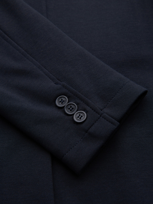 Ombre Clothing Férfi kötött slim fit kabát finom textúrával - sötétkék V3 M165 Ombre Clothing