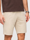Ombre Clothing Férfi strukturált rövidnadrág REGULAR FIT - bézs V1 OM-SRSK-0124 Ombre Clothing