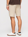 Ombre Clothing Férfi strukturált rövidnadrág REGULAR FIT - bézs V1 OM-SRSK-0124 Ombre Clothing