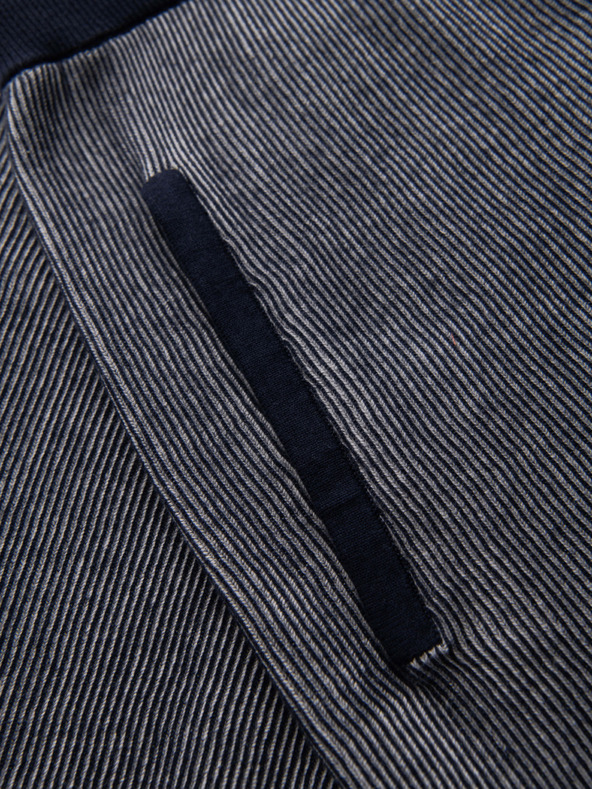 Ombre Clothing Férfi kötött rövidnadrág állítható derékkal - sötét kék V3 OM-SRCS-0202 Ombre Clothing